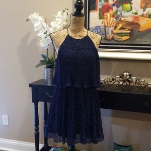 dv Dolce Vita blue stars backless sun dress L2